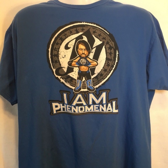 WWE AJ STYLES "NERDS" STYLE GRAPHIC TEE, MENS XXL - Picture 1 of 4